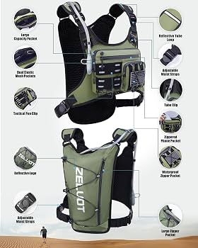 Gilet Tactique Multifonction avec Sac d’Hydratation