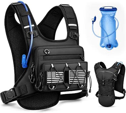 Gilet Tactique Multifonction avec Sac d’Hydratation