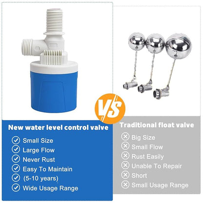Vanne à flotteur automatique pour réservoir d’eau – 1/2 pouce